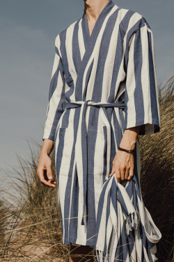 Logo trade corporate gift photo of: VINGA Ornos GRS recycled cotton hammam towel